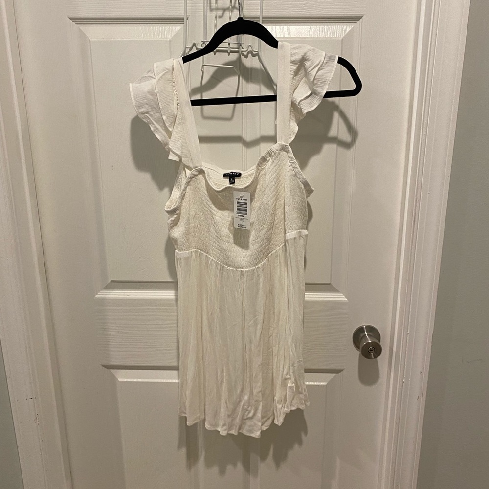 Torrid flutter strap top